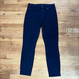 7 For All Mankind Dark Denim High Rise Slim fit 27x26